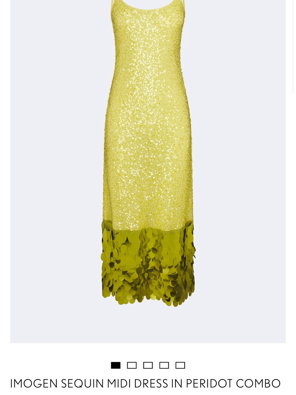 Simon Miller Sequin Midi Dress in Peridot